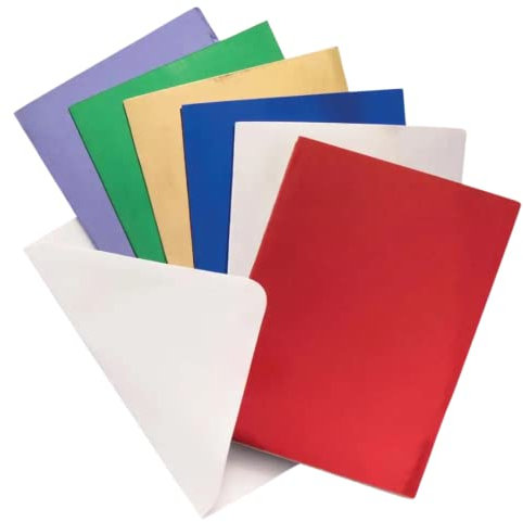 Baker Ross FE829 Metallic Weihnachts Grußkarten - 12er Pack, Kartenrohlinge für die Kartenherstellung, Gestalte deine eigenen Weihnachtskarten, Ideal für Kinder-Kunst- und Bastelprojekte