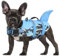 CITÉTOILE Salvagente per Cane, Giubbotto Salvagente per Cani, Ripstop Regolabile Squalo Giubbotto di salvataggio, Leggero e Sicuro per Gli Sport Acquatici, Blu mimetico, S