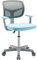 DREAMADE Kinder Schreibtischstuhl höhenverstellbar,ergonomischer Jugenddrehstuhl mit Rückenlehne & Armlehnen,Drehstuhl 5 Rollen,für 3-10 Jahre alt,bis 150kg belastbar (Blau),JA32262DE,54x50x80-91.5cm