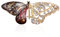 Inateannal Schmetterling Brosche Pins Strass Schmetterling Emaille Pin Kristall Insekt Anstecknadel Klassische Hochzeit Brautstrauß Brosche Schmuck Für Frauen Mädchen
