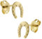 trendor Kinder Ohrringe Gold 333 / 8K Hufeisen Ohrstecker zauberhafter Ohrschmuck aus Echtgold für Mädchen, modische Geschenkidee für Kids 41855