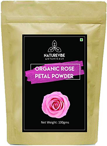 Naturevibe Botanicals Organic Rose Petal Powder - 100gms