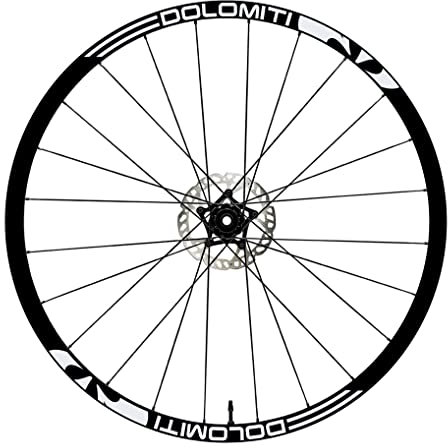 DualColorStampe Adesivi Cerchi Bici 26'' - 27,5'' - 28-29'' Pollici Ruota Bici MTB Bike Stickers Cerchi MTB B0059 (28-29'' Pollici, Bianco)
