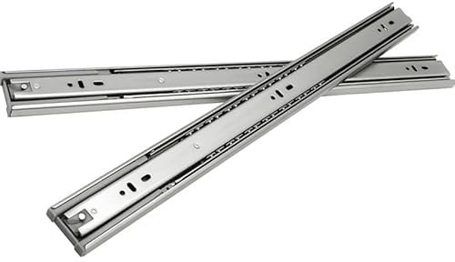 Ansobea Schubladenschienen 350mm, Kugelführungen mit 45 kg Tragkraft Vollauszüge, Schubladenauszug Teleskopschiene, Volle Stretchgröße 700mm, 1 Paar (2 Stück)