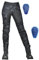 Damen Motorrad Reit Camouflage Jeans, Herren Armour Dirt Bike Motorradhose, Abnehmbare Upgrade Rüstung, Stretchstoff(Blue,XS)
