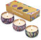 AIMASI 3 Pack Scented Candles,2.5 oz Aromatherapy Candles with Floral Scents,Soy Candles Set with 72H Burning Time,Gift for Women (Lavender+Vanilla+Rose)