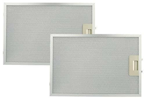 vhbw 2x Filtro metálico de grasa compatible con Balay 3BC 762 M, 764 MB, 764 M, 766 M, 764 MN, 772 M campana extractora - 38,8 x 26,5 x 0,9cm metal