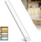 COTLEDL 40cm Under Cabinet Kitchen Lights with Motion Sensor,1 Pack 78LEDs 2500mAhType-C Rechargeable, 3 Color Temps 10%-100% Dimmable Cupboard Cabinet Light for Kitchen, Bedroom, Hallway