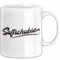 Saftschubse Stewardess Tasse Geschenk Lustiger Spruch Flugbegleiterin (Weiß)