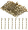 AOZUO 50 Stück Haarklammer Klein,3.5cm Haarklammern Klein,Haarnadeln Kleine Haarklammern Mini Bobby Pins Gewellte Haarnadel Haarspange Aus Metall Haarklammern für Frauen Mädchen Kinder Dutts(Gold)