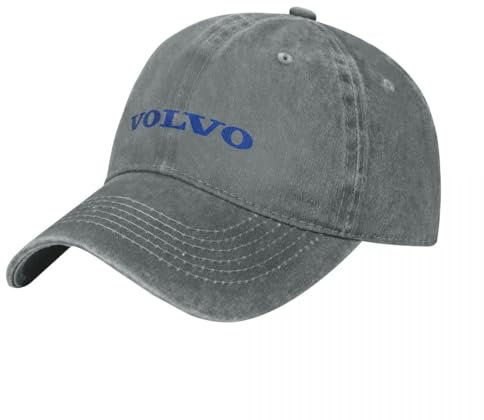 VTRWLMWN Autos Baseballkappen mit Abzeichen, für Volvo verstellbare Gebogene Baseballkappe Sport Baseballkappe,OneSize-A