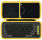 Lebakort ﻿Duro Viaggio Caso Custodia per Logitech POP ICON KEYS Tastiera Bluetooth Wireless (Grafite)