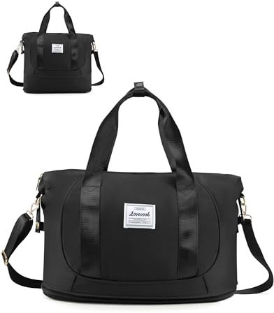 LOVEVOOK Ryanair Handgepäck, Erweiterbare Handgepäck Tasche für Flugzeug, Faltbare Kleine Reisetasche Cabin Travel Bag Weekender Carry On Luggage für Damen Herren