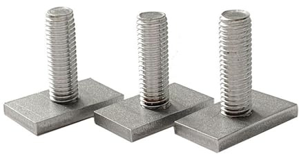 KSeSii 304 Edelstahl T-Nut Rutsche Schienenschiene T-Form Typ Rechteck Hammerkopfschraube Schraube M6 M8 M10 M12 Hardware-Werkzeugzubehör(A4)