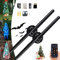 Pubblicizza 3D Fan Ologramma Proiettore Albero di Natale, Ologramma 3D Led Fan Proiettore, Ologramma 3D Albero di Natale (2pcs)