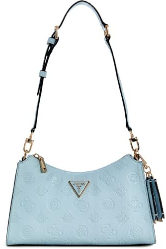 GUESS Cresidia Top Zip Shoulder Bag Powder Blue
