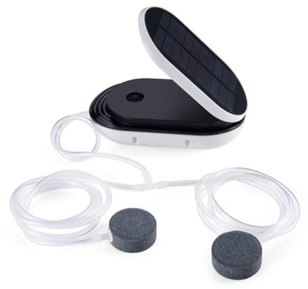 Happyyami Bomba De Oxigenación Solar Portátil De Para Peceras y Aireador Para Actividades y Pesca