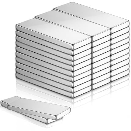 Yegookay 30 Stück 20x10x2mm Neodym Kleine Magnete Stark Magnetische für DIY Kühlschrank Whiteboard Pinnwand Magnettafeln Lehrerbedarf Stressabbau Kreatives Gestalten Effiziente Magnet(20x10x2 30p)