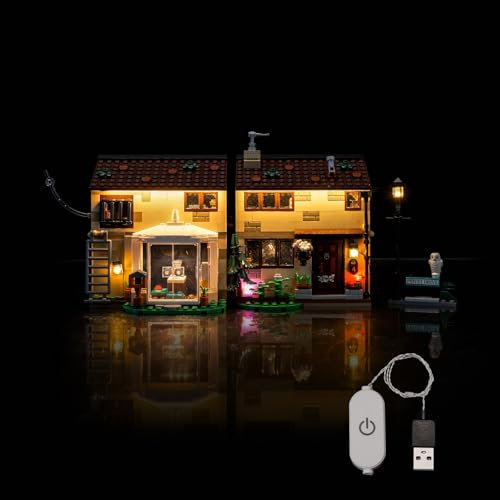 LocoLee Led Light Set Compatible with Lego 76451 Privet Drive: Aunt Marge's Visit Led Decoration Lighting Kit Compatible with Lego 76451 Building Blocks Model,Only Lights Set,No Model
