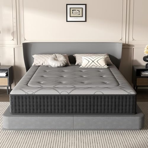 DEWINNER Colchón 105x190 | Colchón Híbrido Viscoelástico con Muelles Ensacados | Altura 30 cm | Absorbe la Humedad | Transpirable | Hipoalergénico y Antibacteriano | Cama Individual