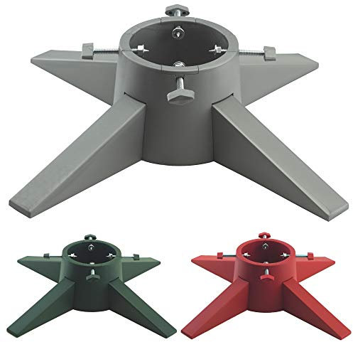 Christmas Tree Stand With Reservoir - Modern Design Real Xmas Tree Stand - Christmas Tree Base With Removable Legs - Xmas Tree Holder For Home & Office - Maximum 6ft Christmas Trees