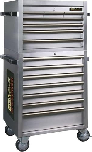 Ega Master Schrank und Werkzeugschrank, Edelstahl, 680 x 470 x 1420 mm