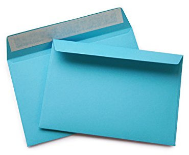 hochwertige Briefumschläge C6 114x162 mm (blau) 120 g/m² ohne Fenster haftklebend (Artikel 509A) (500)