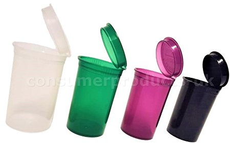 POP TOP SQUEEZE POT STASH CAN TUBS CONTAINERS CAPS VIALS LID(30 X 19 DRAM)