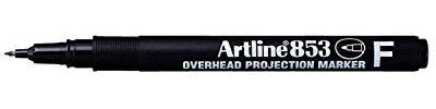 'Artline Confezione da 6 pennarelli853 punta fine 0,5 mm nero