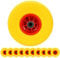 Bond Hardware® 10 x 10 3.00-4 Yellow Sack Truck Hand Trolley Cart Wheelbarrow Solid Rubber Wheel Tyre Tires 20mm