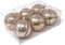 Allgala 6-PK 3 Inch Luxury Glitter Rich Decoration Christmas Tree Ornament Balls-Rose Gold-XB93107