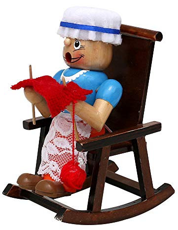 Wichtelstube-Kollektion Holz Räucherfmännchen Grossmutter