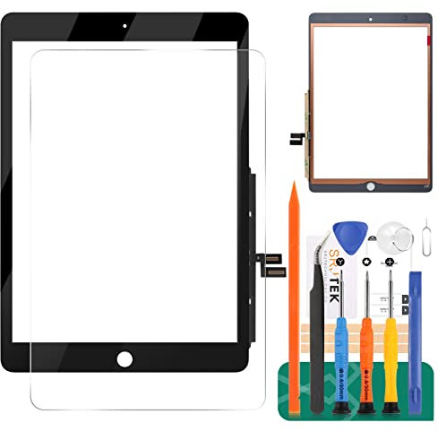 For iPad 7 7th Gen Touch Screen For iPad 8 8th Gen Screen Replacement For iPad 10.2 2019 Digitizer A2197 A2200 A2198 A2232 10.2 2020 A2428 A2429 A2270 A2430 Without Home Button (Black)