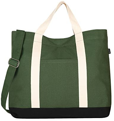 Ecoright Umhängetasche für Damen & Herren, canvas tasche mit verstellbar Crossbody Henkel für Alltag einkaufstaschen