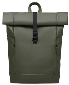 Gaston Luga The Rullen - Wasserdichter Rolltop-Rucksack mit Laptopfach (bis 16) - Oliv, oliv