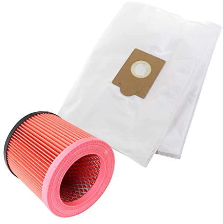 MisterVac | compatible avec les sacs d'aspirateur sacs de rechange 5 pièces + filtre Scheppach NTS30 Premium 30L,5907720901