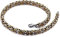 Edelstahl Byzantine Königskette 50 cm, Herren Kette Silber Gold Edelstahlkette Schmuck Breit 6MM Freundschaftsketten Jungen