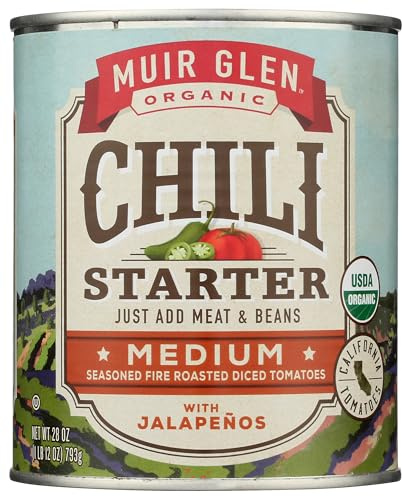 Muir Glen Tomato Chili Starter Med, 28 oz