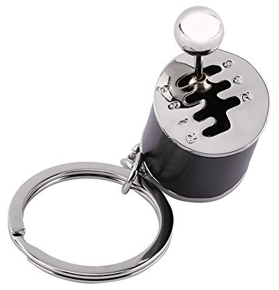 Auto Gear Shifter Modell Schlüsselanhänger Schlüsselanhänger Autoteil Geformte Metalllegierung Schlüsselanhänger (Schwarz)