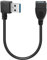 GELRHONR Cavo USB corto, 0,2 m 90 gradi USB 3.0 tipo A maschio a femmina A, cavo di prolunga per trasferimento dati per USB Flash Drive/disco rigido (Right Angle)