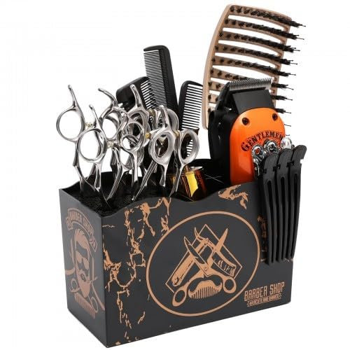 Friseurscherenhalter Friseur Werkzeug Aufbewahrungsbox, Mehrfunktionale Scheren Aufbewahrung Werkzeug Haarschnitt Organiser, Salon Friseur Scherenhalter Rack für Friseurkämme Clips Bürsten