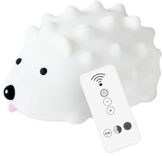 Angoily Igel Nachtlicht Baby Schlafzimmer Lampe Silikonlampe Süß Stillen Leicht Nachttischlampen Für Kinder Usb-lampe Für Kinder Igellampe Led-nachtlicht Kleinkind Kieselgel Haushalt Weiß