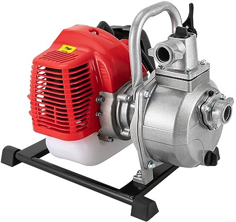 Bomba de agua de gasolina, bomba de agua sucia Bomba de gasolina Bomba de jardín de 2 HP Bomba de motor de 2 tiempos Bomba de estanque de 1 '' 42.5cc