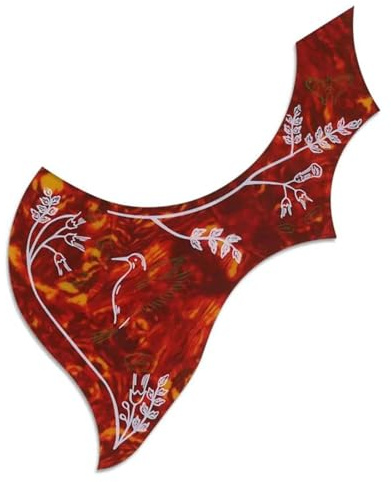 Selbstklebendes Gitarren-Schlagbrett, Kratzplatte, Folk-Akustik-Pickguard-Zubehör (Color : H)
