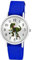 Brecjon Kinder Armbanduhr Jungen Jungenuhr Kids Dinosaurier T Rex Leuchtzeiger 5ATM Wasserdicht Textil Armband Royalblau 5109