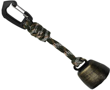 Campanello da trekking a di orso, anti Bearbell, portatile, con silenziatore, per escursionismo, ciclismo, con funzione silenziosa