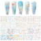 NICENEEDED 2SETS Ocean Animal Water Transfer Stickers Summer Nail Art Stickers Starfish Nail Decals Seahorse Shell Mermaid Nail Design Nail Art Supplies for Nails