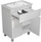 paplinskimoebel - Waschbecken mit Unterschrank 60 cm Breit Ariza Sink, Hängend oder Stehend, Waschtisch mit Unterschrank für Badezimmer, Waschbeckenunterschrank Weiß Hochglanz Front