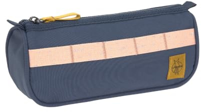 LÄSSIG Slim Unique Schlampermäppchen Soft Pencil Case Navy | für die Schule, Federmäppchen, robust, leicht, langlebig