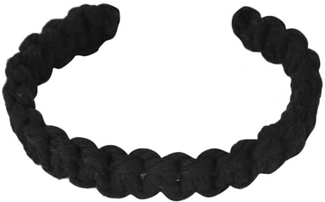 Marjoramy 4er Pack Geflochtener Vorhang Raffhalter, Raffhalter Boho Vorhanghalter,Handgefertigte Vorhangbinder Für Office Wohnzimmer Schlafzimmer, Dekorative Vorhänge (Schwarz)